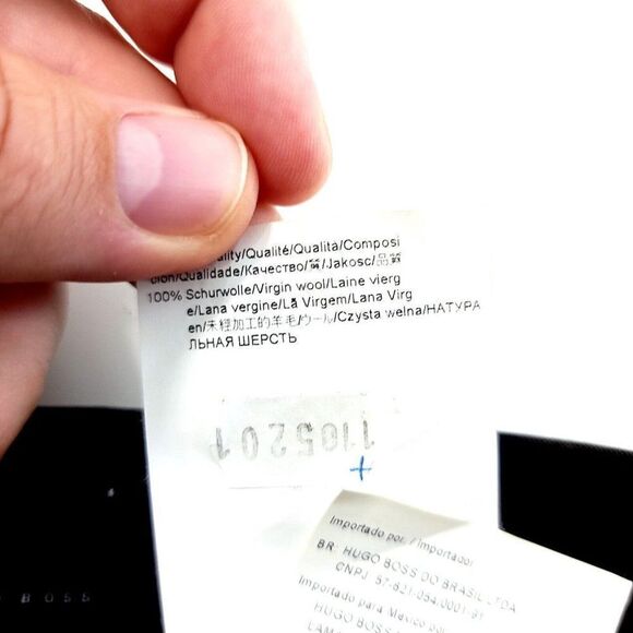 Hugo Boss Pasini Gray Flat Front Birdseye Wool Mid Rise Dress Pants 29/33 Lined - Picture 9 of 10